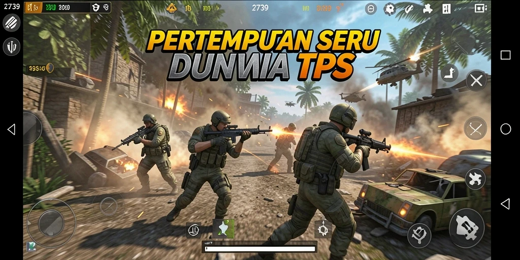 Tangkapan layar menampilkan aksi menegangkan dalam game TPS 2739.