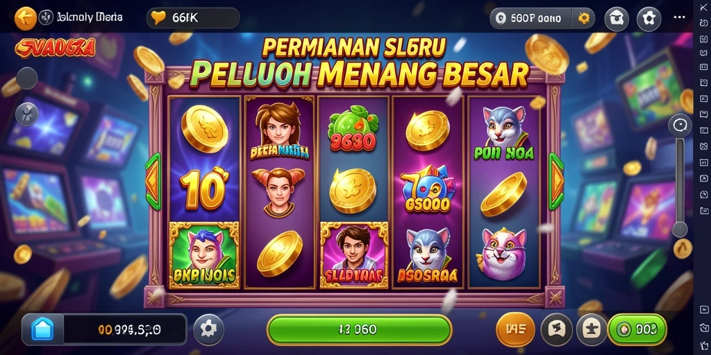 Gameplay seru dan mengasyikkan dalam aplikasi 66K.