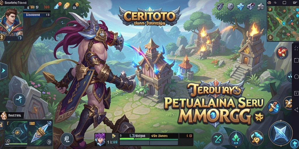 Tampilan gameplay menakjubkan dari CERITOTO dalam dunia MMORPG.