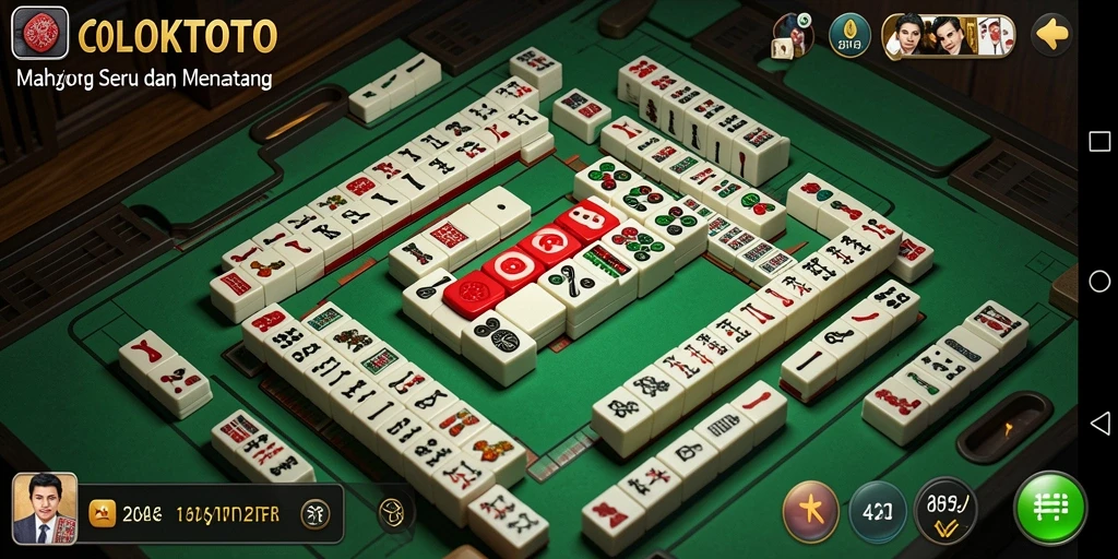 Gameplay seru COLOKTOTO yang menampilkan tantangan Mahjong.