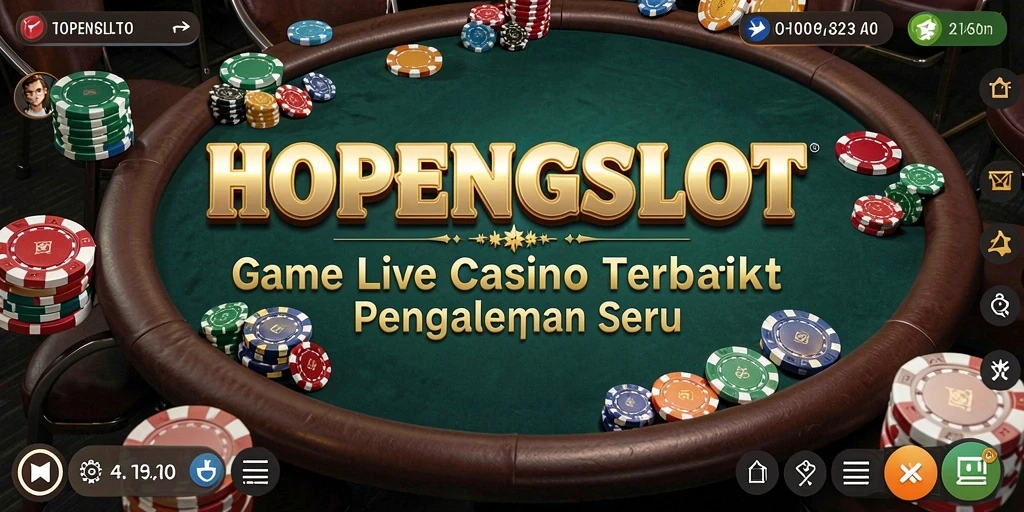 Tampilan gameplay Live Casino yang seru dan mendebarkan.