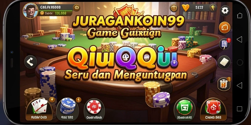 Screenshot utama JURAGANKOIN99 menampilkan serunya gameplay QiuQiu.