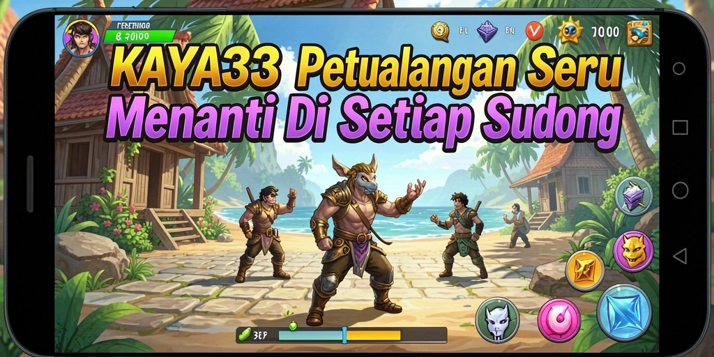 Menampilkan gameplay petualangan yang menegangkan dan penuh warna.