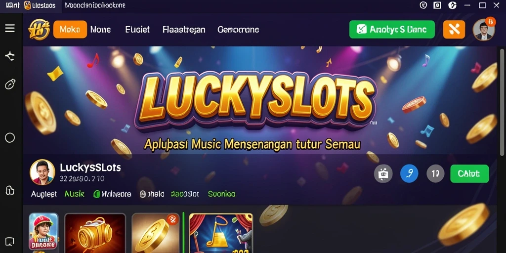Tampilan menarik dari gameplay LUCKYSLOTS yang penuh warna.