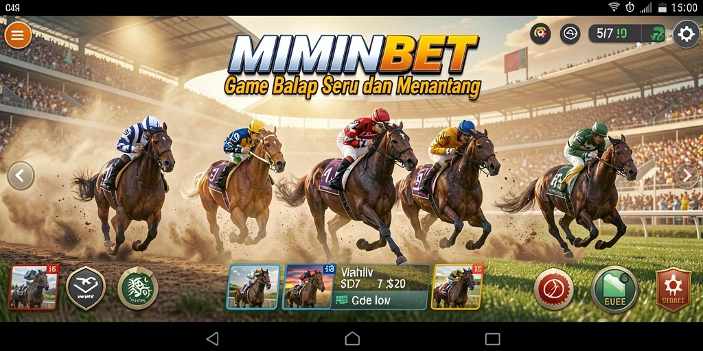 Tampilan gameplay balap yang seru dan mendebarkan di MIMINBET.