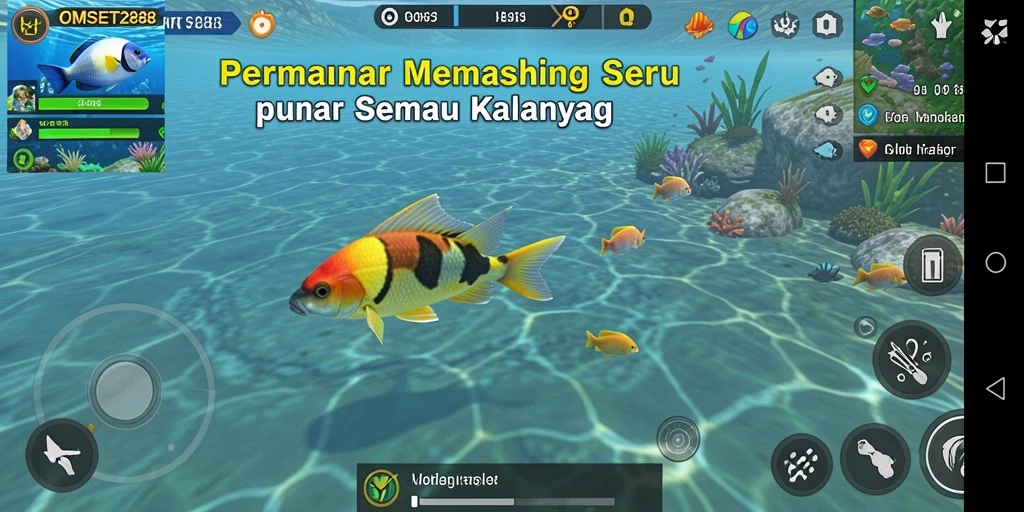 Tangkapan ikan yang mengesankan dalam gameplay OMSET288.