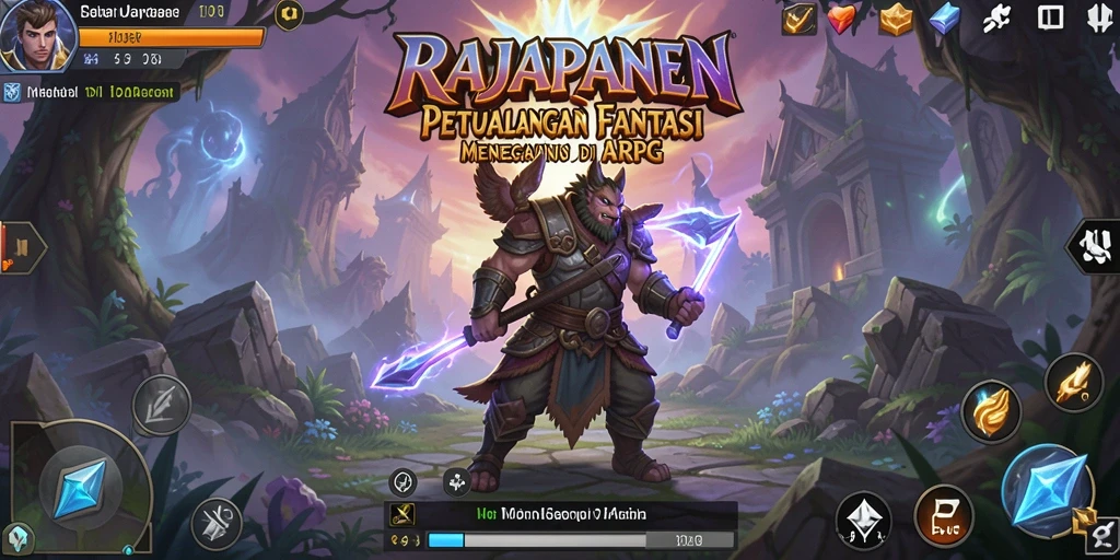 Screenshot RAJAPANEN menampilkan aksi seru dalam permainan ARPG.