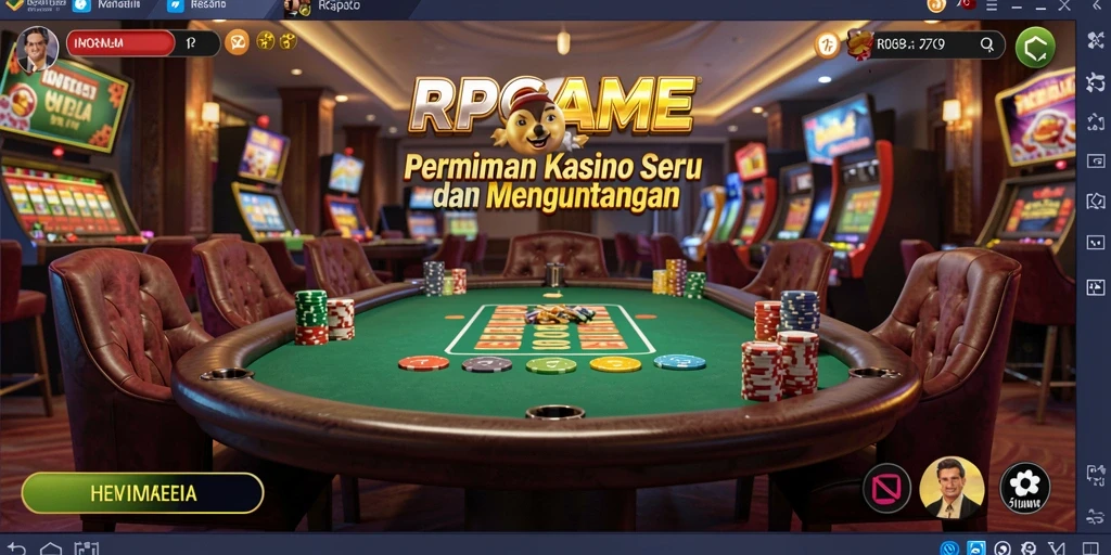 Screenshot gameplay RPGAME menampilkan keseruan permainan Kasino.