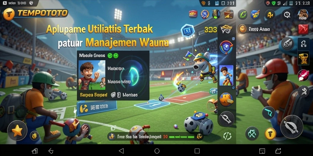 Tampilan antarmuka pengguna TEMPOTOTO yang intuitif dan menarik.