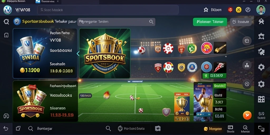 Tampilan gameplay yang menarik pada aplikasi Sportsbook VW108.